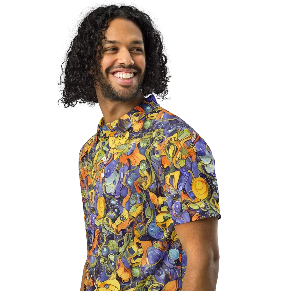 Indigo Uproar on Men's Slim Fit Polo Shirt — Left Front