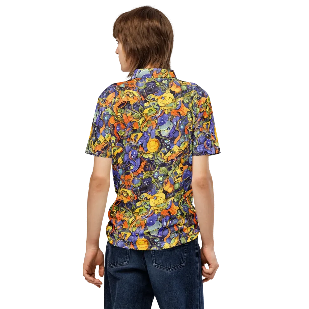 Indigo Uproar on Men's Slim Fit Polo Shirt — Back