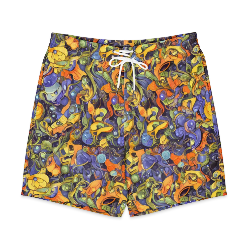 Indigo Uproar on Men's Board Shorts — Front