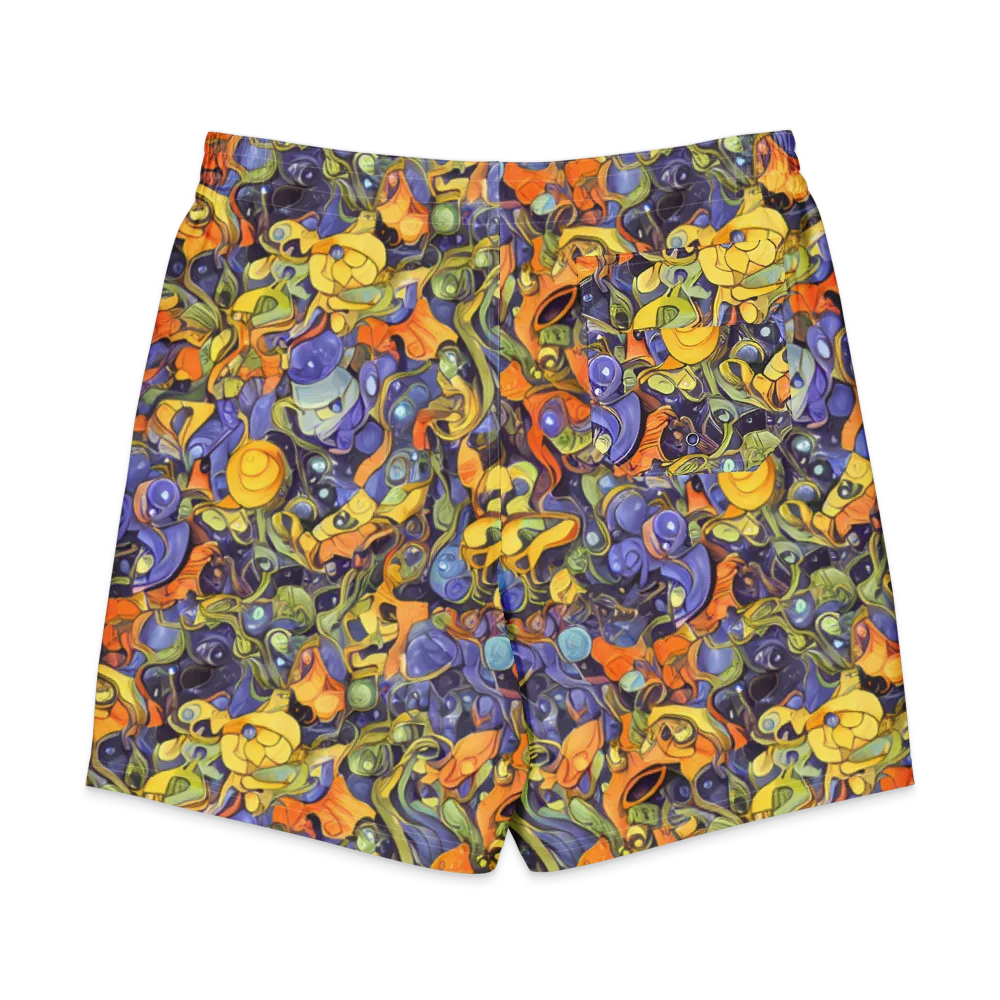 Indigo Uproar on Men's Board Shorts — Back