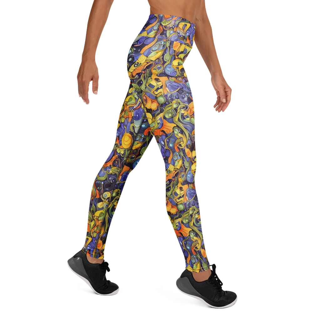 Indigo Uproar on Yoga Leggings — Right