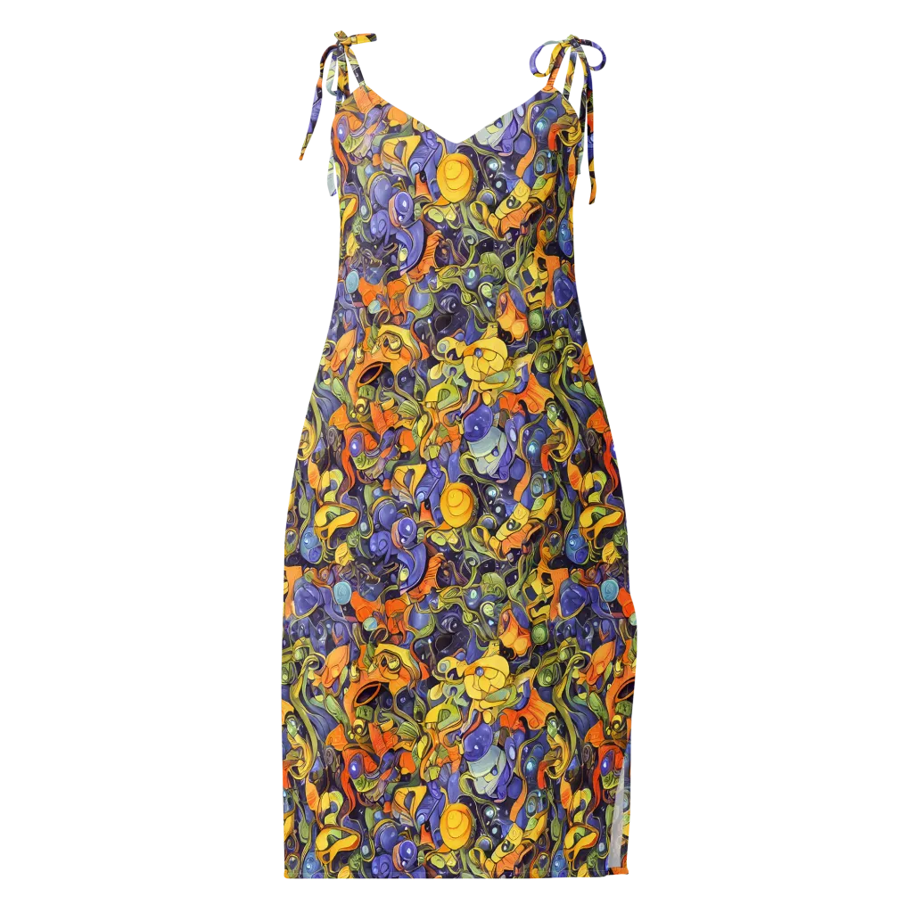 Indigo Uproar on Slip Dress — Front