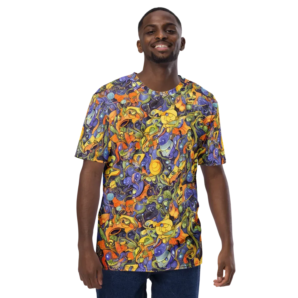 Indigo Uproar on Men's Crew Neck T-Shirt — Front