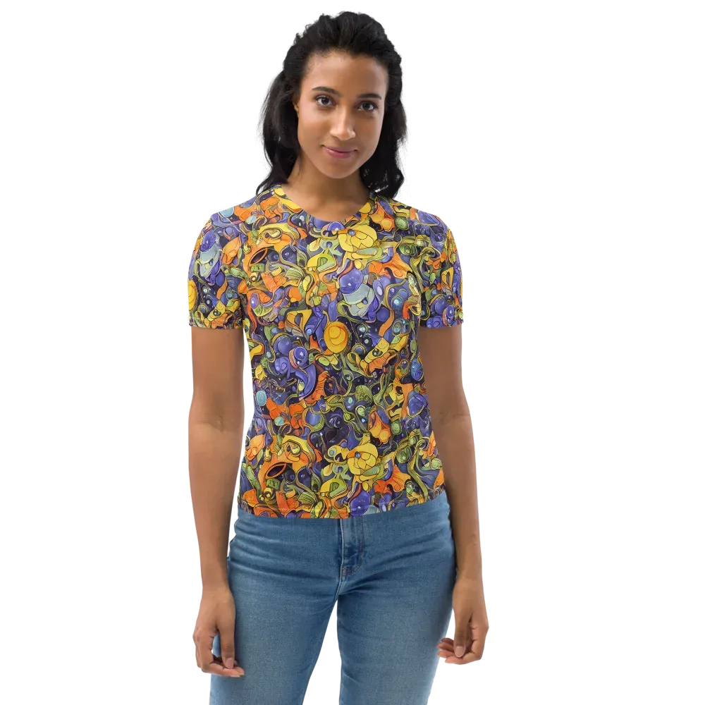 Indigo Uproar on Women's Crew Neck T-Shirt — Front
