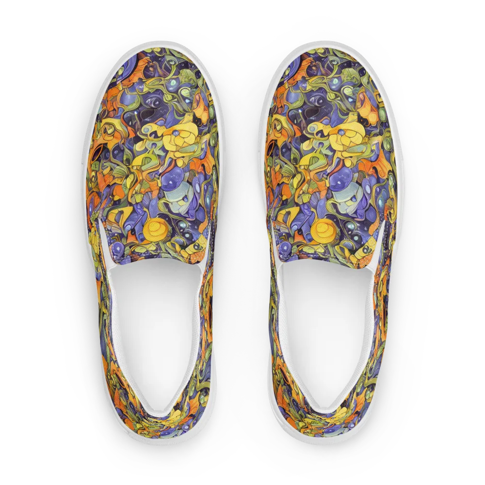 Indigo Uproar on Men's Slip-On Canvas Shoes — Front