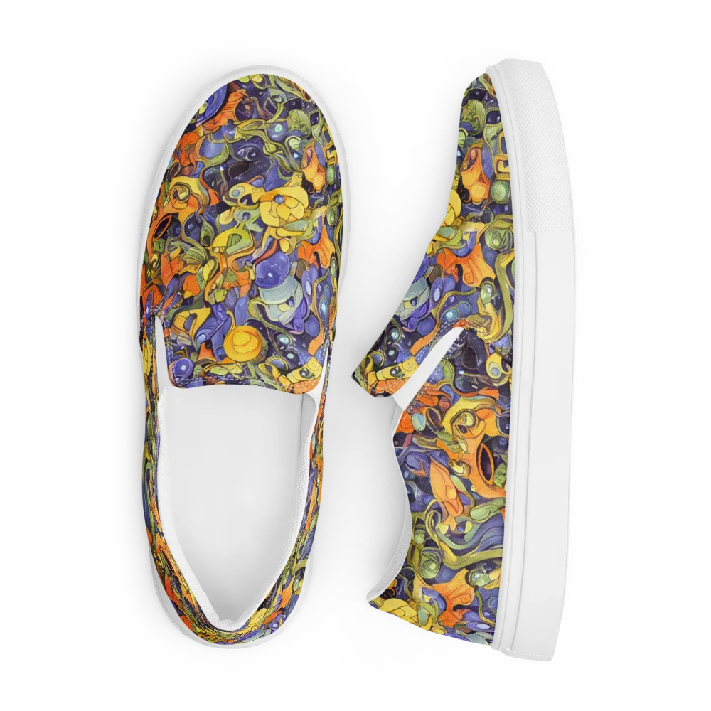 Indigo Uproar on Men's Slip-On Canvas Shoes — Front