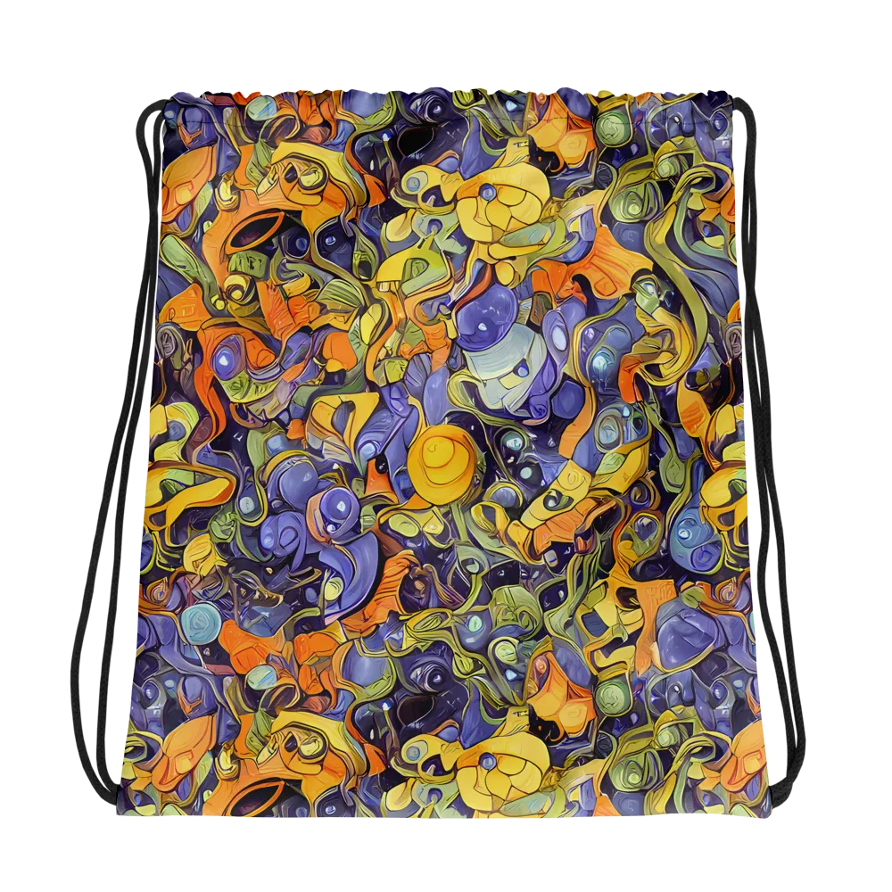Indigo Uproar on Drawstring Bag — Photo