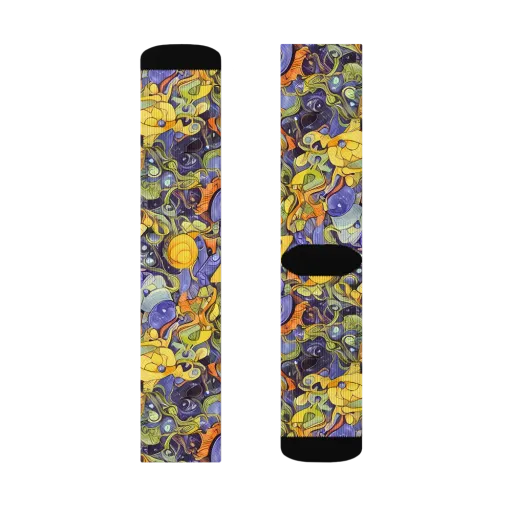 Indigo Uproar on a Socks