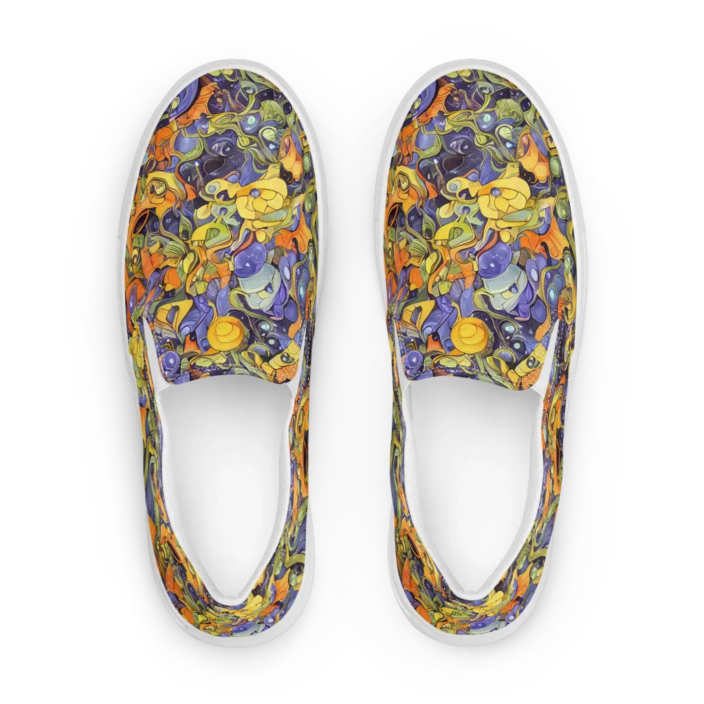Indigo Uproar on Women's Slip-On Canvas Shoes — Front