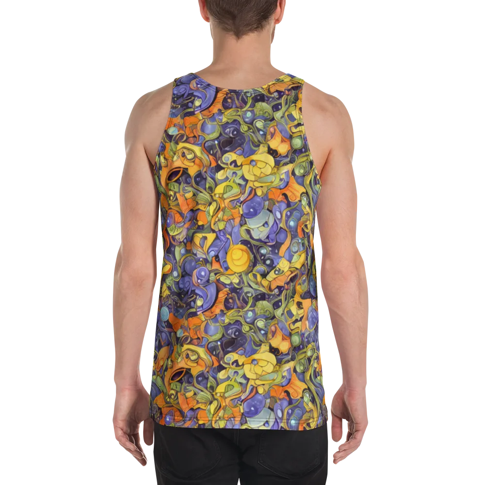 Indigo Uproar on Men's Tank Top — Back