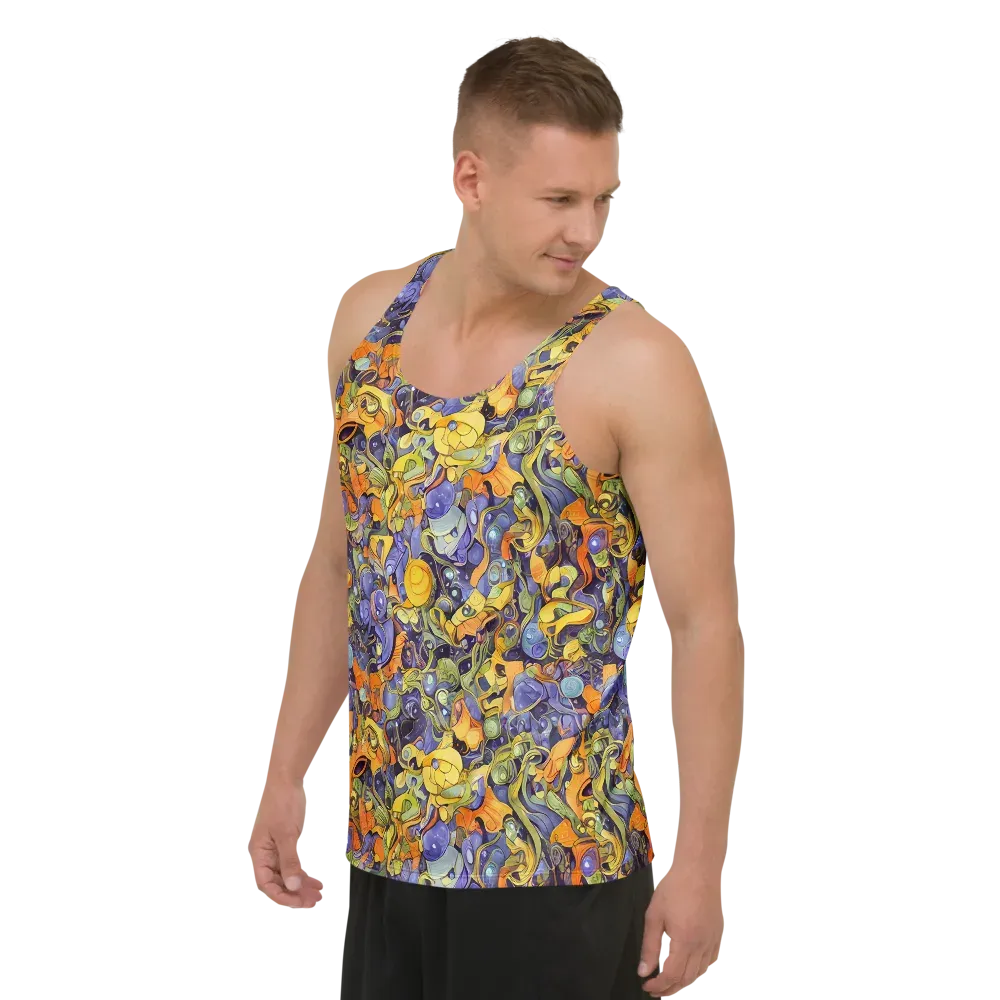 Indigo Uproar on Men's Tank Top — Left Front