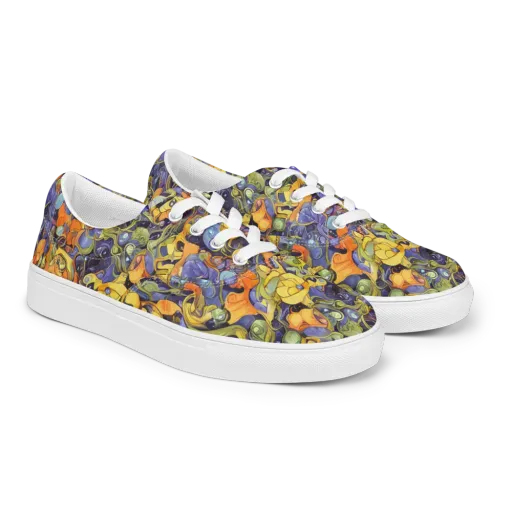 Indigo Uproar on a Men's Lace-Up Canvas Shoes