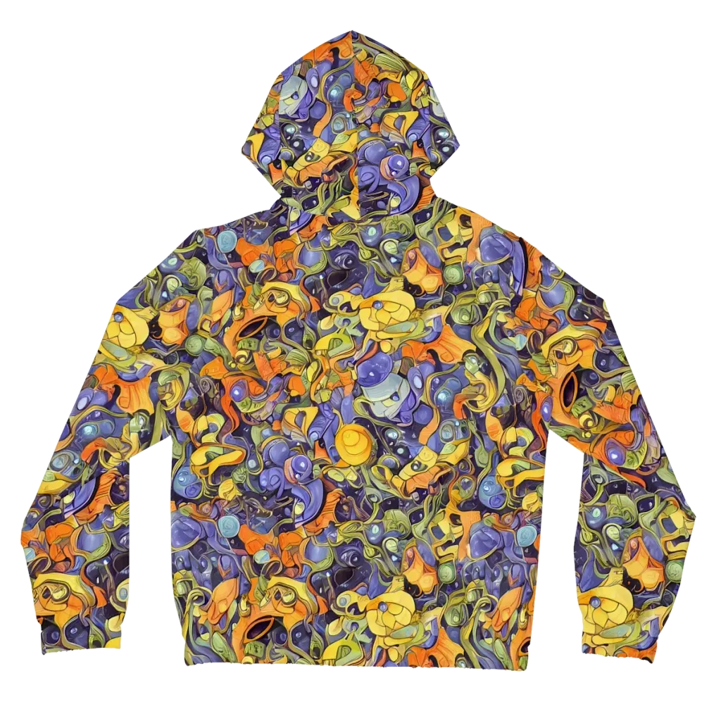 Indigo Uproar on Women's Full-Zip Hoodie — Back