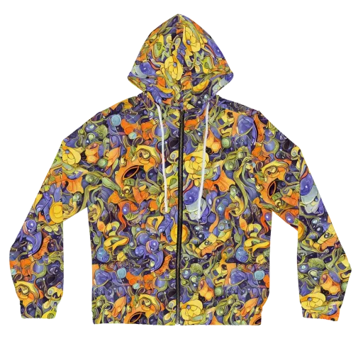 Indigo Uproar on a Women's Full-Zip Hoodie