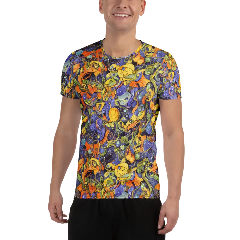 Indigo Uproar on Men's Athletic T-Shirt — Front
