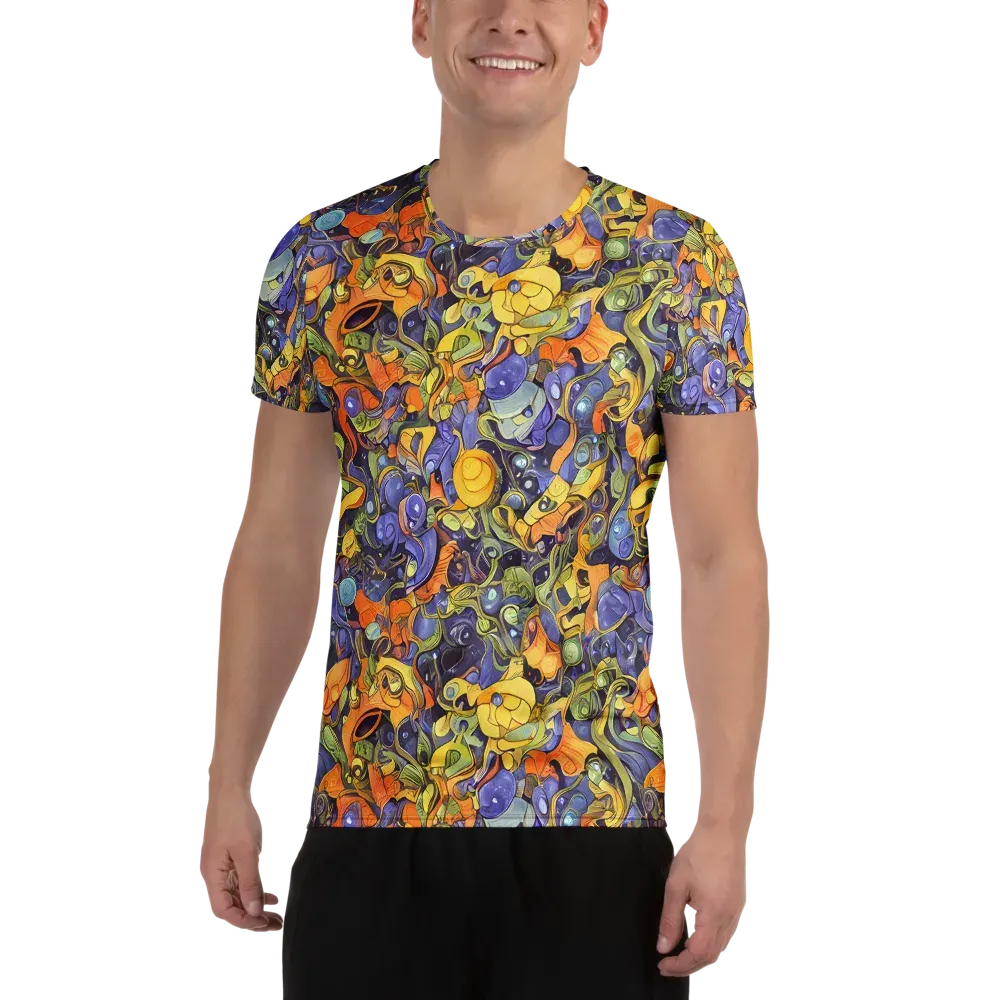 Indigo Uproar on Men's Athletic T-Shirt — Front
