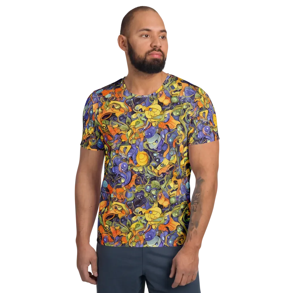 Indigo Uproar on Men's Athletic T-Shirt — Front