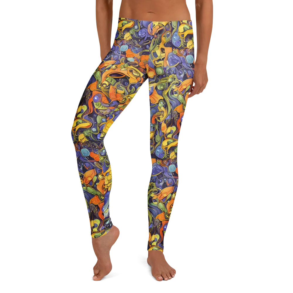 Indigo Uproar on Leggings — Front