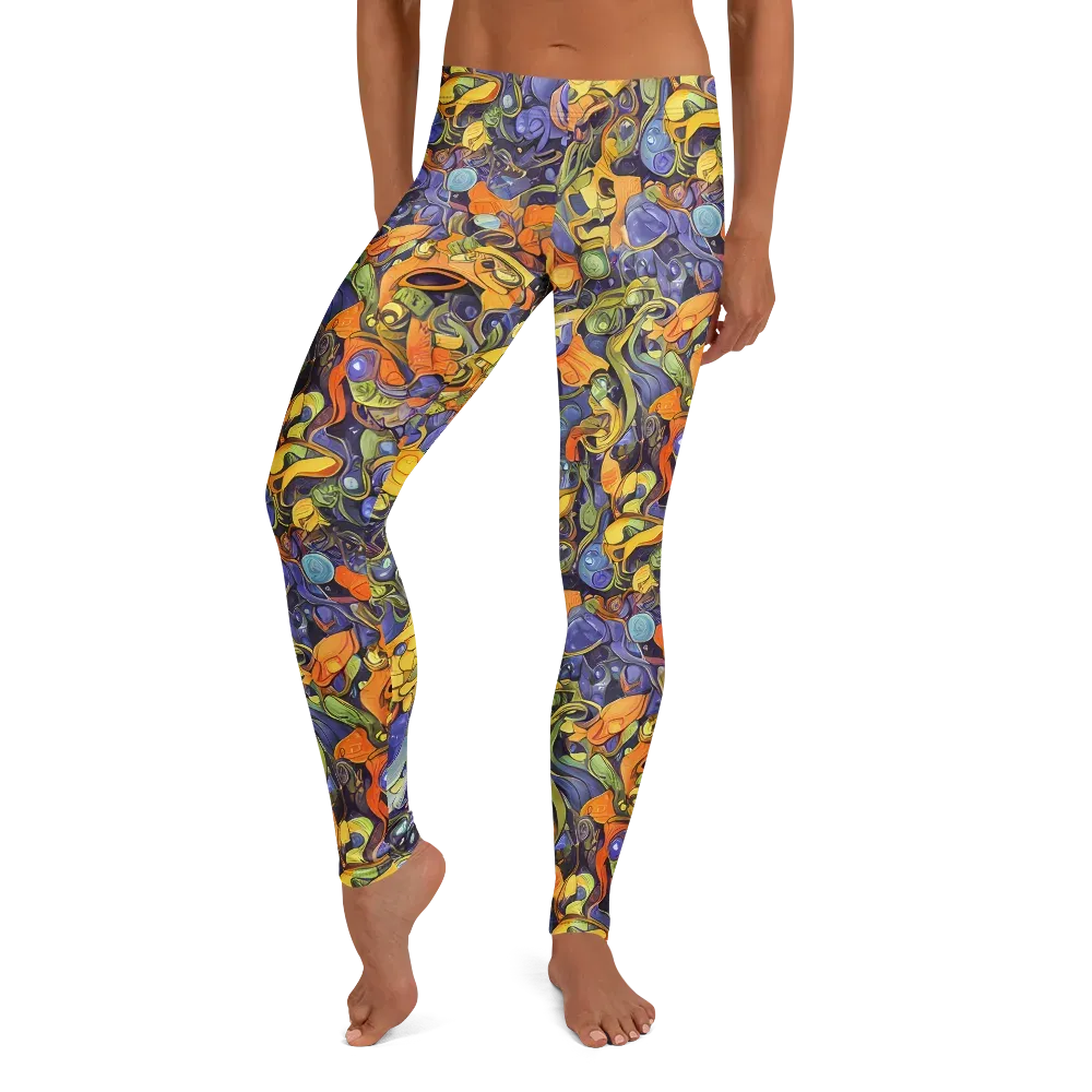 Indigo Uproar on Leggings — Front