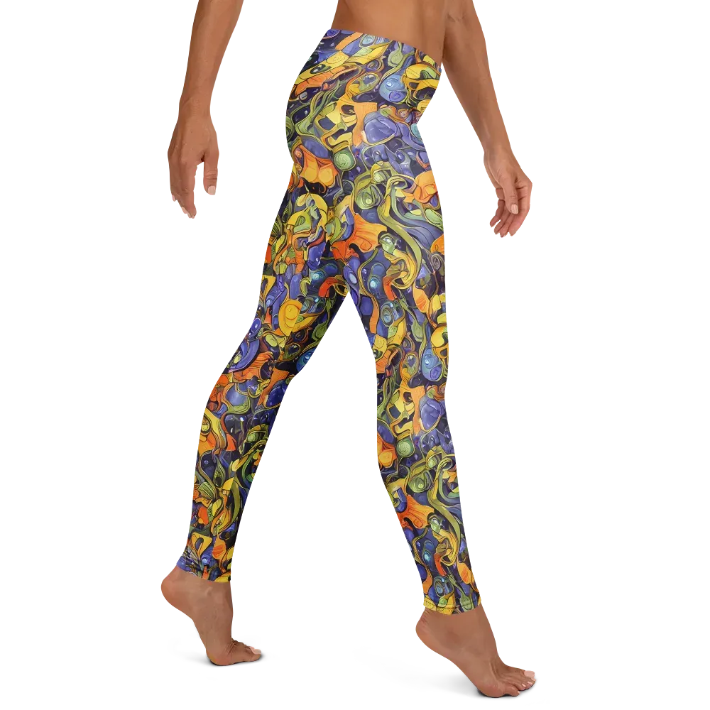 Indigo Uproar on Leggings — Right