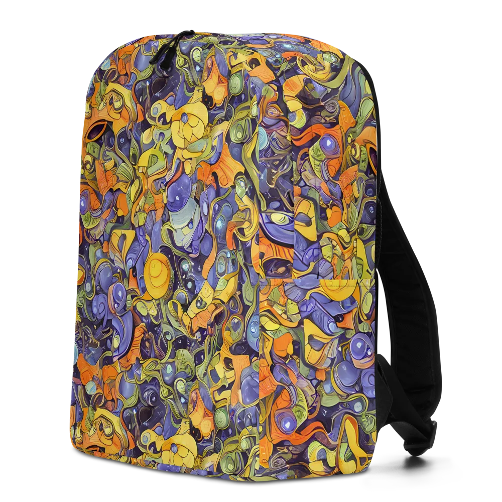 Indigo Uproar on Minimalist Backpack — Left