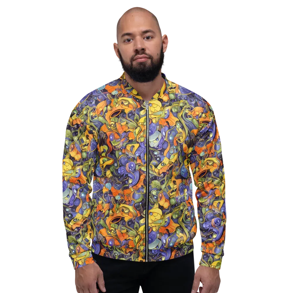 Indigo Uproar on Bomber Jacket — Front
