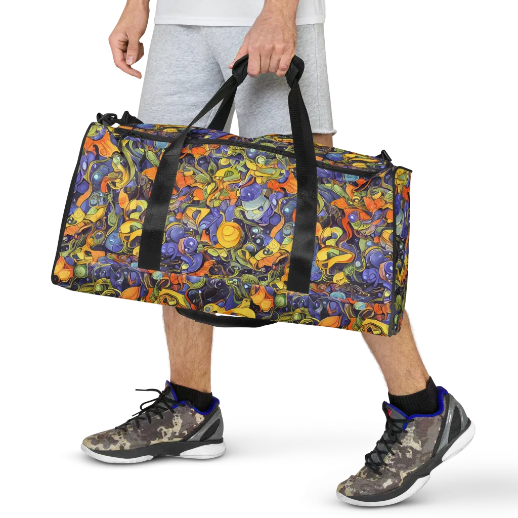 Indigo Uproar on Duffle Bag — Front