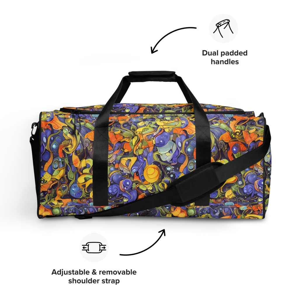 Indigo Uproar on Duffle Bag — Front
