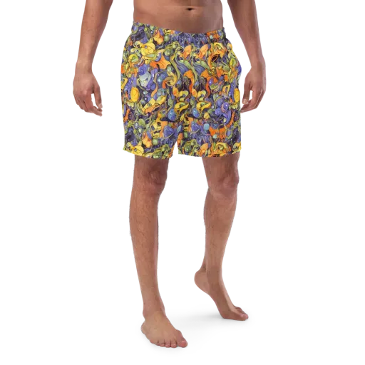 Indigo Uproar on a Swim Trunks