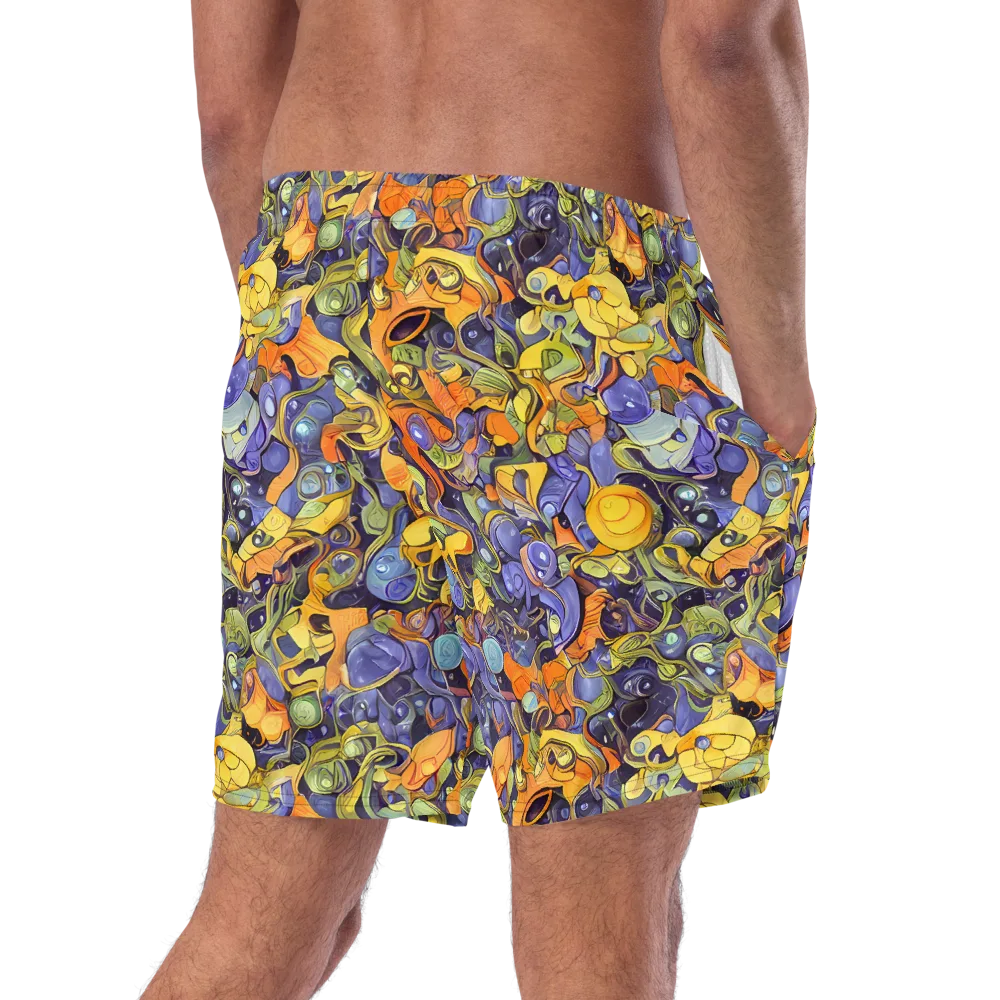 Indigo Uproar on Swim Trunks — Right Back