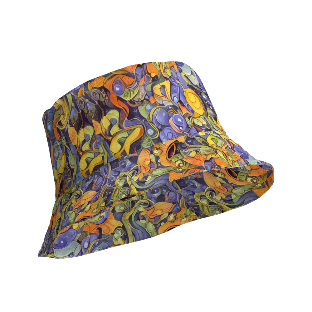 Indigo Uproar on Reversible Bucket Hat — Product details Outside