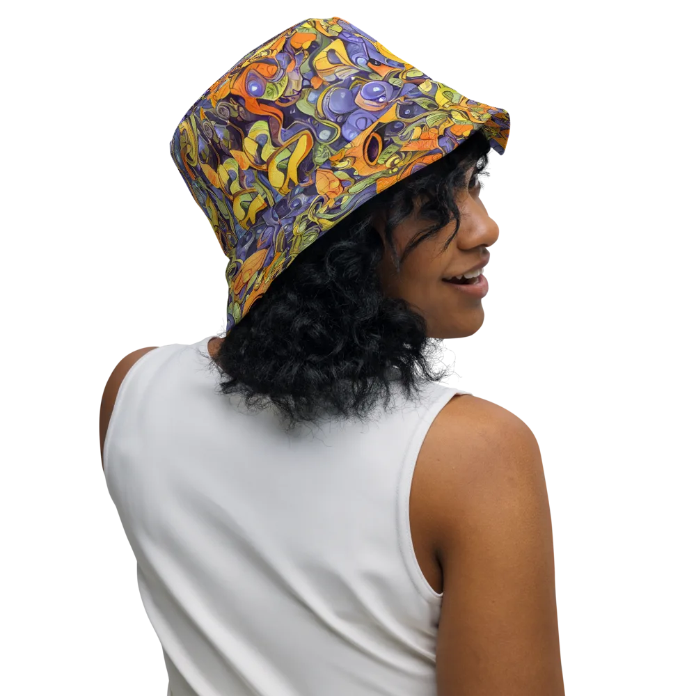 Indigo Uproar on Reversible Bucket Hat — Right Outside