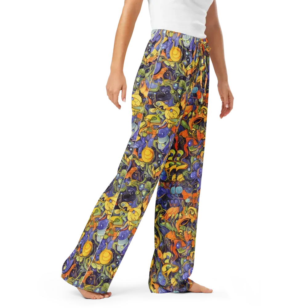 Indigo Uproar on Women's Pajama Pants — Right Front