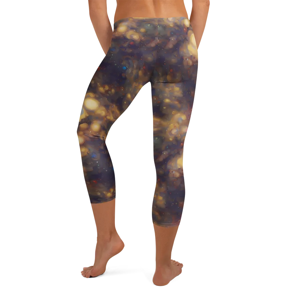 Amber Afterglow on Capri Leggings — Back