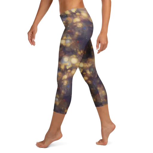 Amber Afterglow on a Capri Leggings