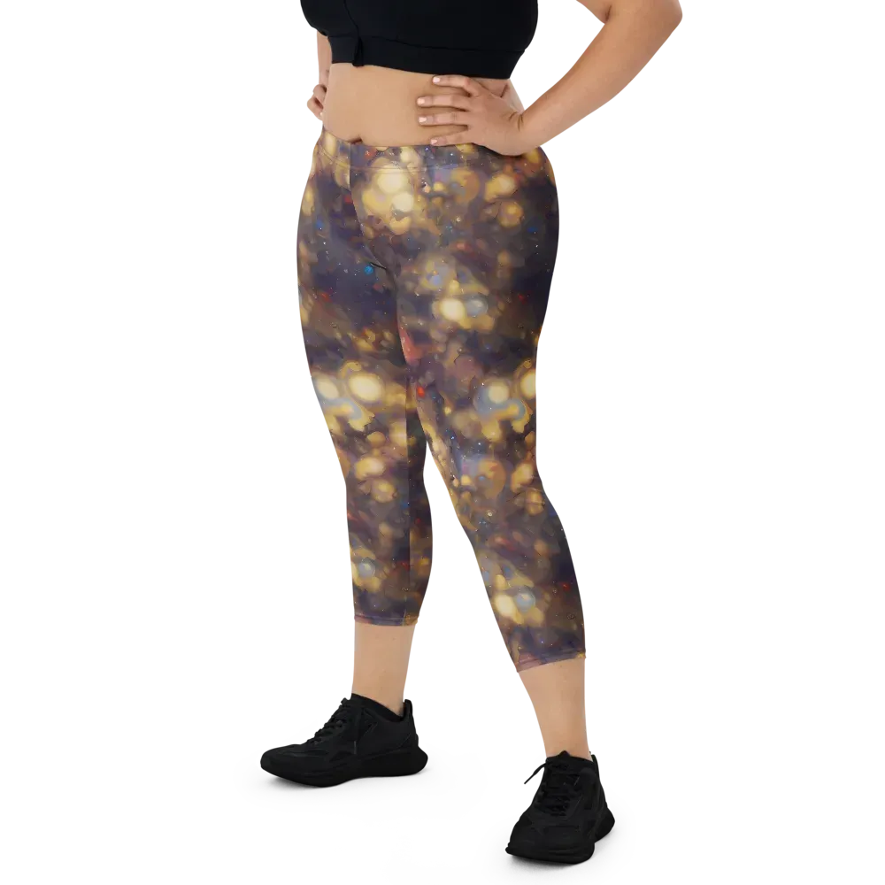 Amber Afterglow on Capri Leggings — Front