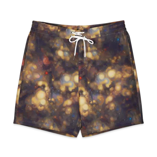 Amber Afterglow on a Men's Board Shorts
