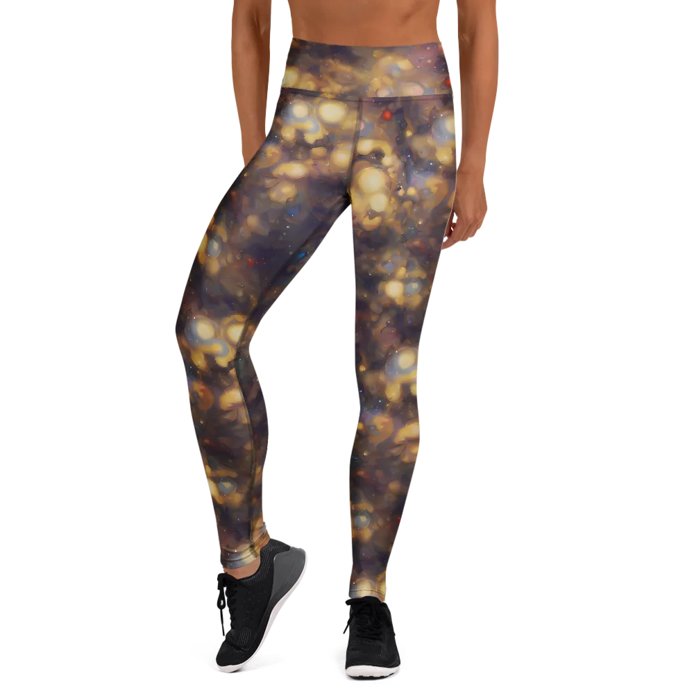 Amber Afterglow on Yoga Leggings — Front
