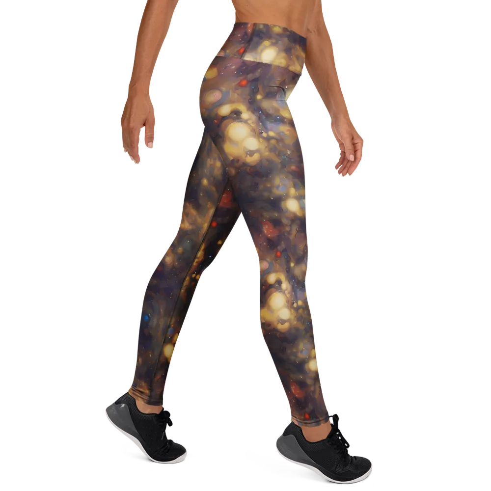 Amber Afterglow on Yoga Leggings — Right