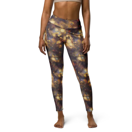 Amber Afterglow on a Yoga Leggings