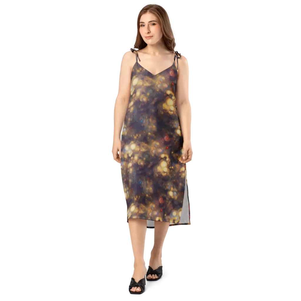 Amber Afterglow on Slip Dress — Front