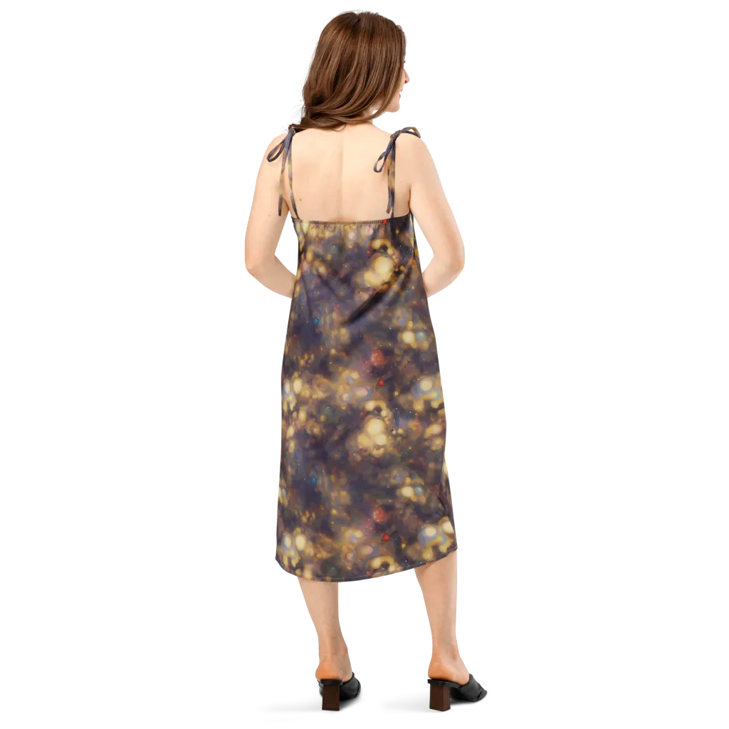 Amber Afterglow on Slip Dress — Back