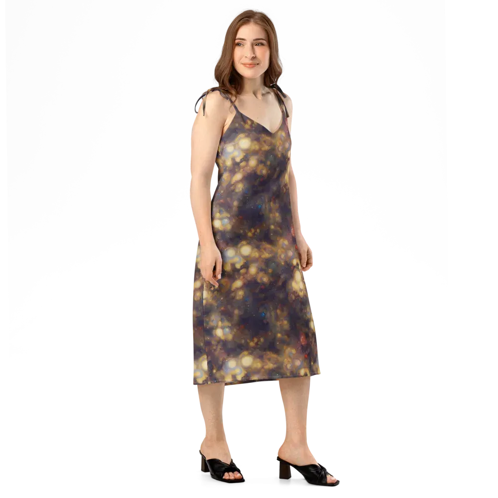 Amber Afterglow on Slip Dress — Right Front