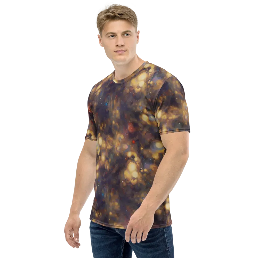 Amber Afterglow on Men's Crew Neck T-Shirt — Left