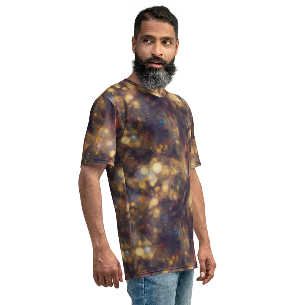 Amber Afterglow on Men's Crew Neck T-Shirt — Right