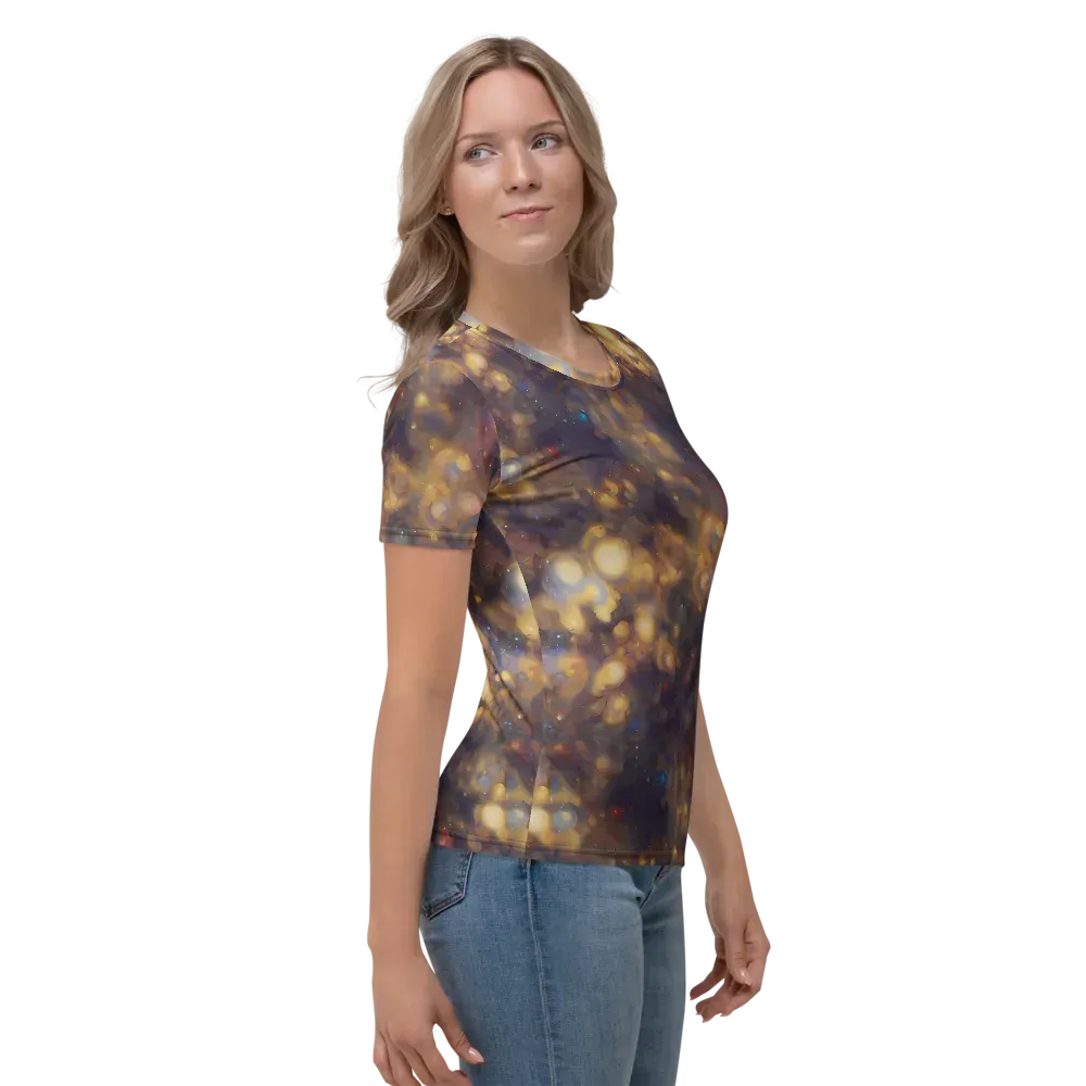 Amber Afterglow on Women's Crew Neck T-Shirt — Right