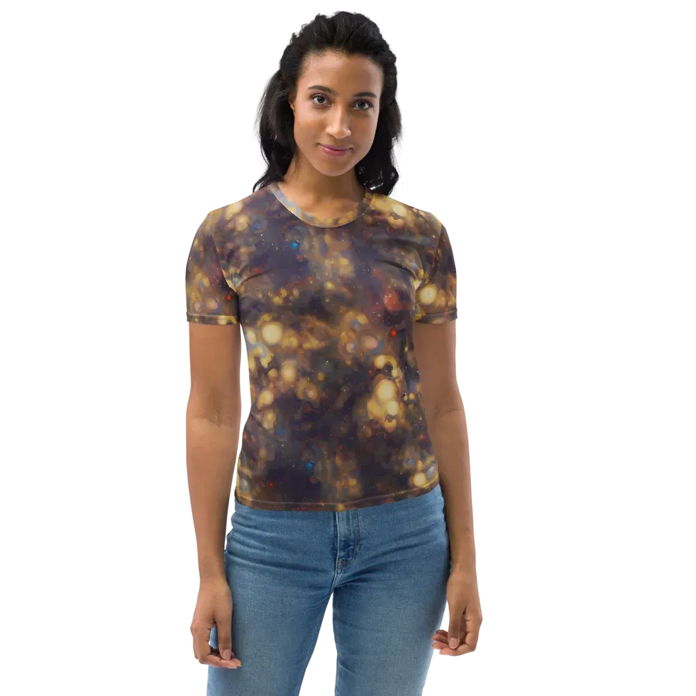 Amber Afterglow on Women's Crew Neck T-Shirt — Front