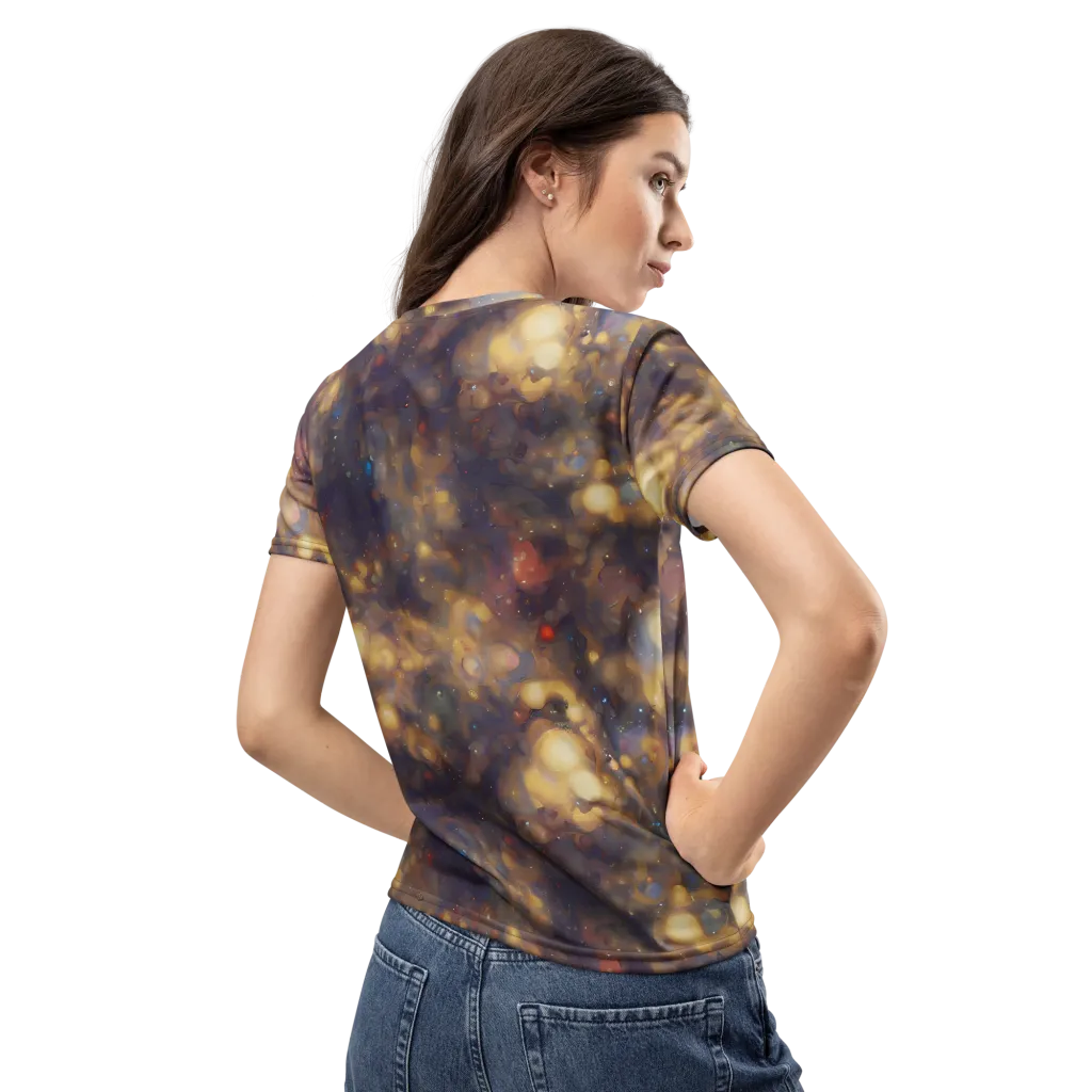 Amber Afterglow on Women's Crew Neck T-Shirt — Back