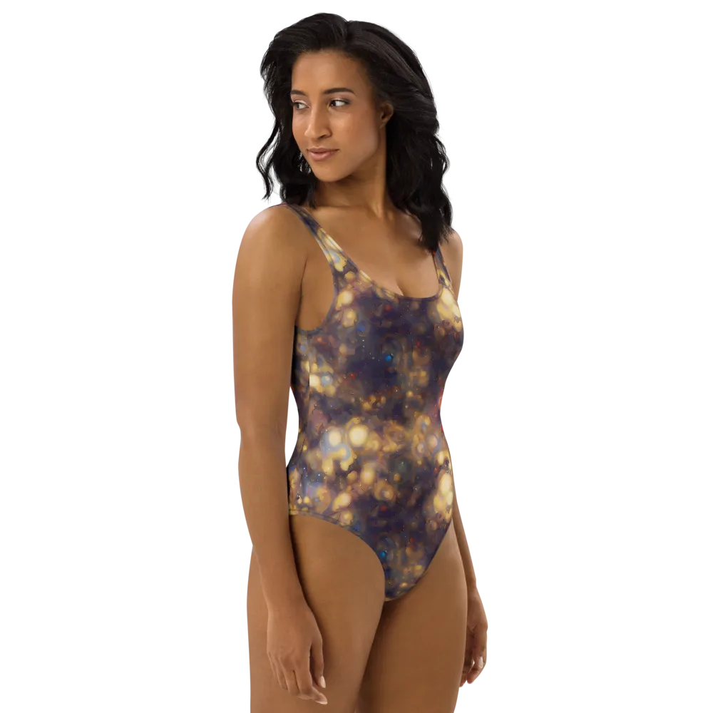 Amber Afterglow on One-Piece Swimsuit — Right