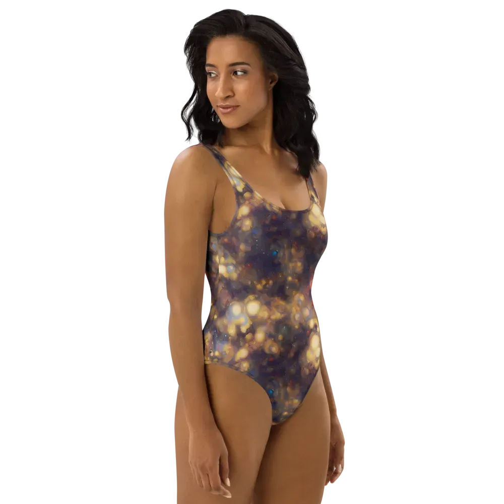 Amber Afterglow on One-Piece Swimsuit — Right